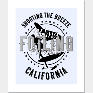 Wing Foiling Paradise - California Posters and Art